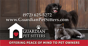 pet emergency alert key ring for clients of Guardian Pet Sitters in The Colony, Texas